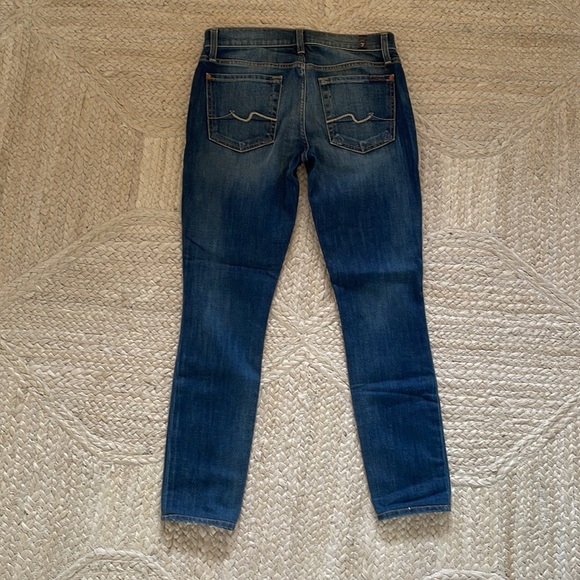 7 for all mankind Genevieve SUNB wash mid rise skinny Jean, size 27 - Picture 5 of 6